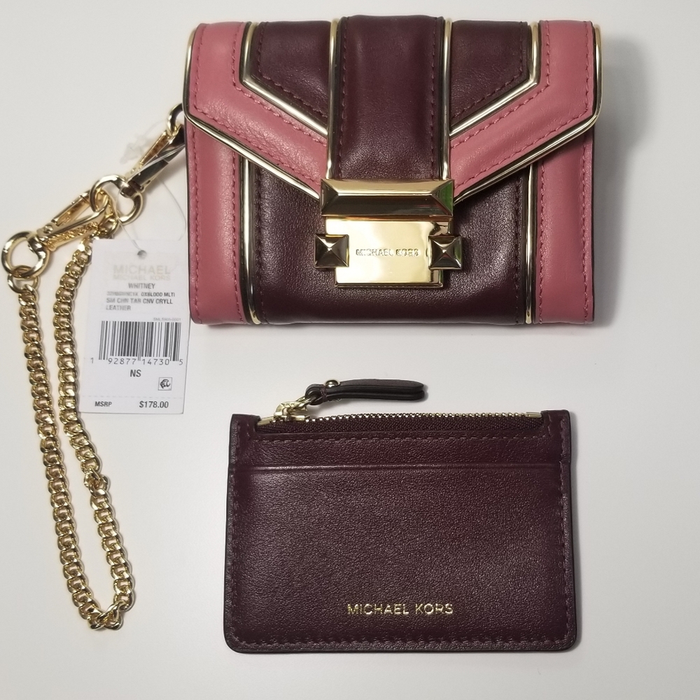 SOLD Michael Kors Whitney Chain Wallet+Card holder